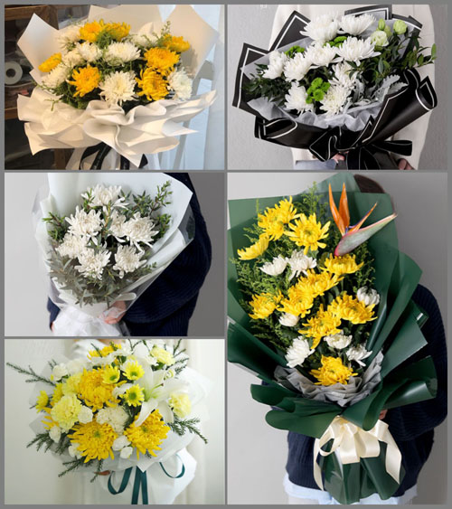 四川南充南部县伏虎镇白事花束代送